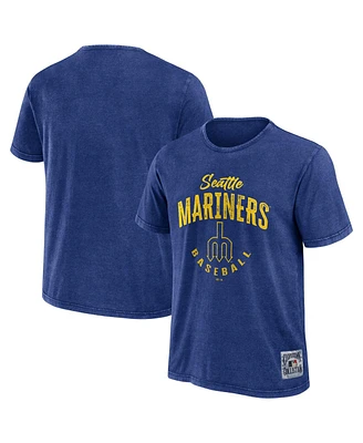 Fanatics Men's Royal Seattle Mariners Cooperstown Collection Washed T-Shirt