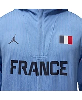 Nike Men's Blue France Basketball Authentic On-Court Game Full-Zip Jacket