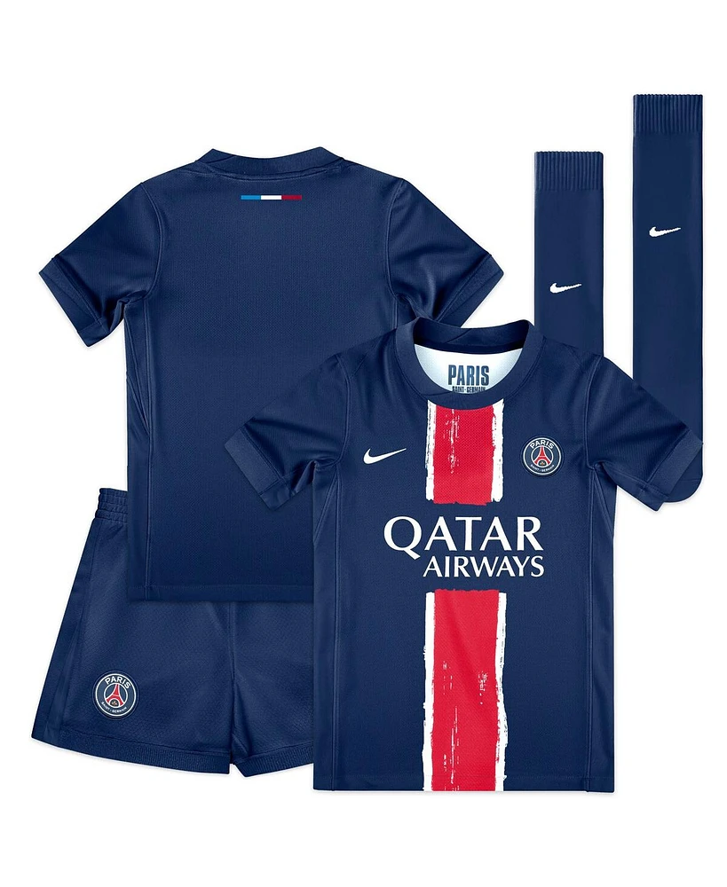 Nike Preschool Navy Paris Saint-Germain 2024/25 Home Replica Stadium Kit Set