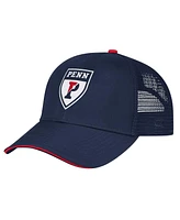 Colosseum Men's Navy Pennsylvania Quakers Wyatt Primary Team Trucker Adjustable Hat