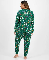 Holiday Lane Plus Ornament Cotton Matching Family Pajamas Set, Created for Macy's