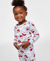 Family Pajamas Baby & Toddler Santa Toss Cotton Snug-Fit Matching Christmas Set, Created for Macy's