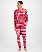 Family Pajamas Men's 2-Pc. Merry Mix It Cotton Matching Christmas Set, Created for Macy's