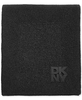 Dkny Women's Ribbed Logo-Patch Scarf