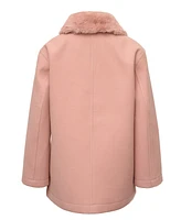 Michael Kors Big Girls Faux Wool Jacket