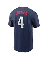 Nike Men's Carlos Correa Navy Minnesota Twins Fuse Name Number T-Shirt