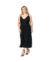 Standards & Practices Plus Lace Maxi Slip Dress