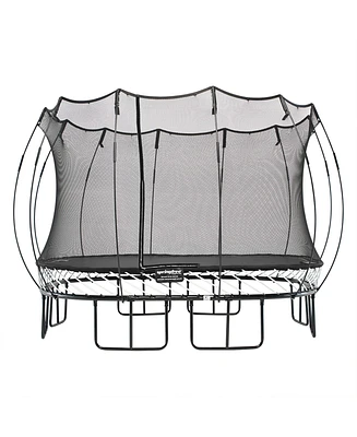 Springfree Trampoline Kids Outdoor Large Square 11 Ft Trampoline with Enclosure