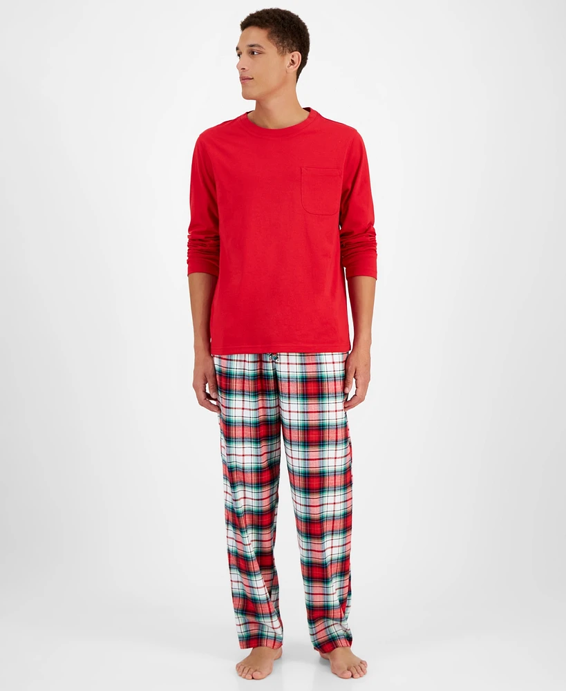 Family Pajamas Men's 2-Pc. Winterton Cotton Plaid Mix It Set, Created for Macy's