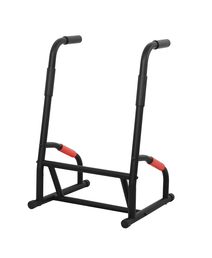 Sunny Health & Fitness High Weight Capacity Adjustable Dip Stand Station - Sf-XF9937