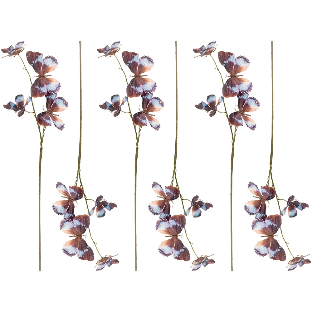 Slickblue Butterfly Sprays for Vibrant Holiday and Home Decor Accents (Set of 6)