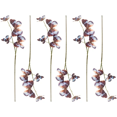 Slickblue Butterfly Sprays for Vibrant Holiday and Home Decor Accents (Set of 6)