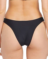 Volcom Juniors' Simply Solid V-Waist Bikini Bottoms