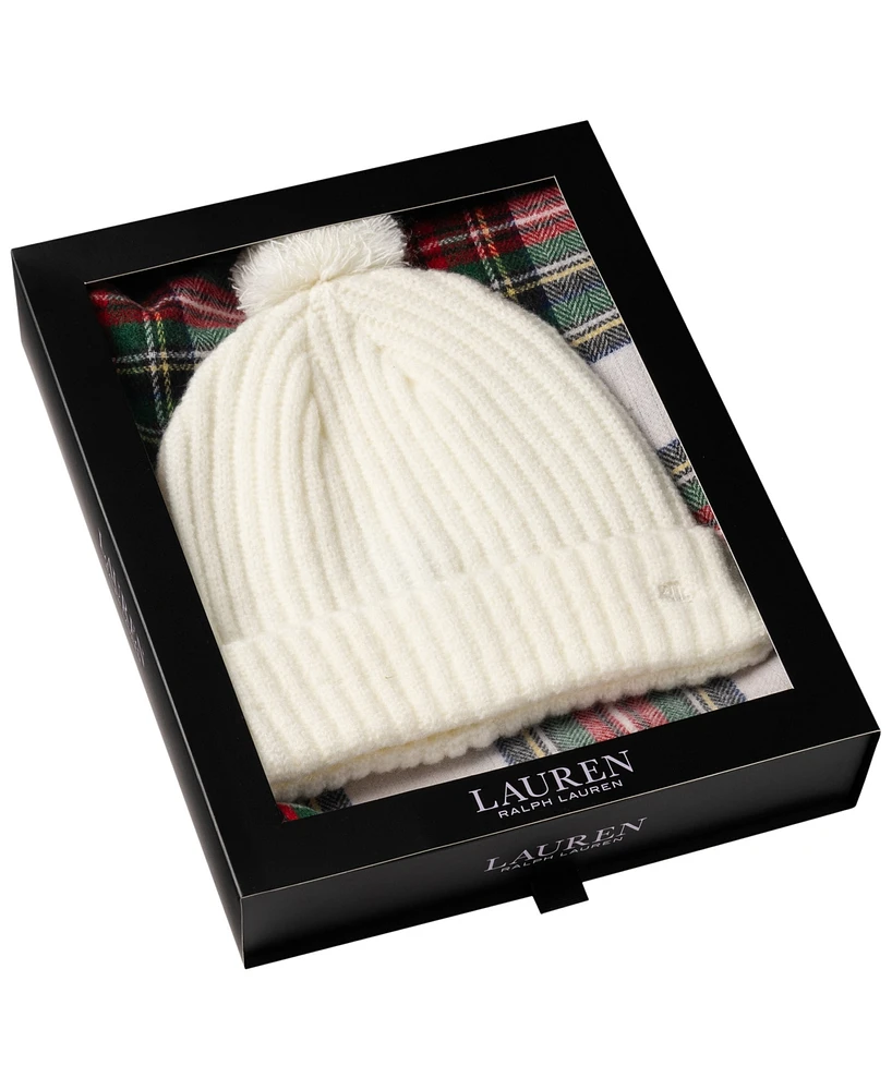 Lauren Ralph Woven Scarf and Knit Hats