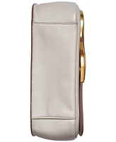 Donna Karan Malverne Leather & Suede Crossbody with Chain Strap