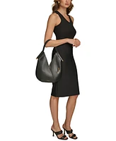 Donna Karan Baldwin Small Shoulder with Leather Wrapped Rounded Handle