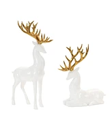 Slickblue Deer (Set of 2) 13"H, 18"H Resin