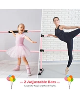 Skonyon 4 Feet Portable Ballet Barre with Adjustable Height
