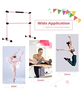 Skonyon 4 Feet Portable Ballet Barre with Adjustable Height