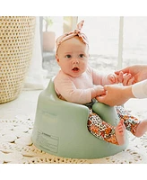 Bumbo Infant Floor Seat Baby Sit Up Chair w/ Adjustable Safety Harness, Hemlock