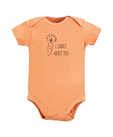 Touched by Nature Baby Boys Organic Cotton Bodysuits, Peas And Thank You