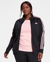 adidas Women's 3-Stripe Tricot Track Jacket, Xs-4X