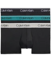 Calvin Klein Men's 3-Pack Microfiber Stretch Low-Rise Trunk Underwear