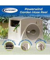 Suncast CPLPW100 Powerwind 100' Automatic Garden Reel for 5/8" Hose, Taupe