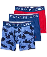 Polo Ralph Lauren Men's 3-Pack 4D-Flex Cooling Microfiber Boxer Briefs