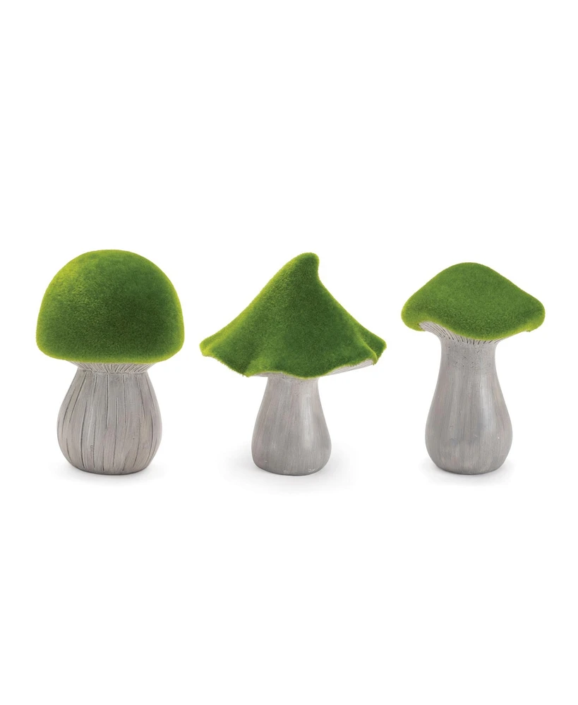 Slickblue Decorative Mushroom Accent Whimsical Home Decor Piece (Set of 3)