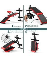 Skonyon Adjustable Sit Up Bench with Lcd Monitor