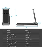 Vebreda Compact Folding Treadmill with Touch Screen App Control