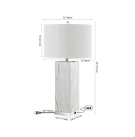 Safavieh Olympia Table Lamp Set Of 2 W/ Usb Port