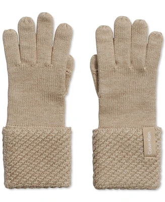 Calvin Klein Chunky Rib Knit Gloves