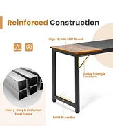 Skonyon 63 Inch Modern Splice Computer Desk with Heavy Duty Steel Frame