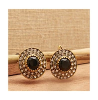 Sohi Women's Circular Stud Earrings