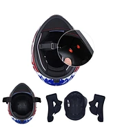 Ahr Run-f Full Face Motorcycle Helmet Dual Visor Dot Approved Xl