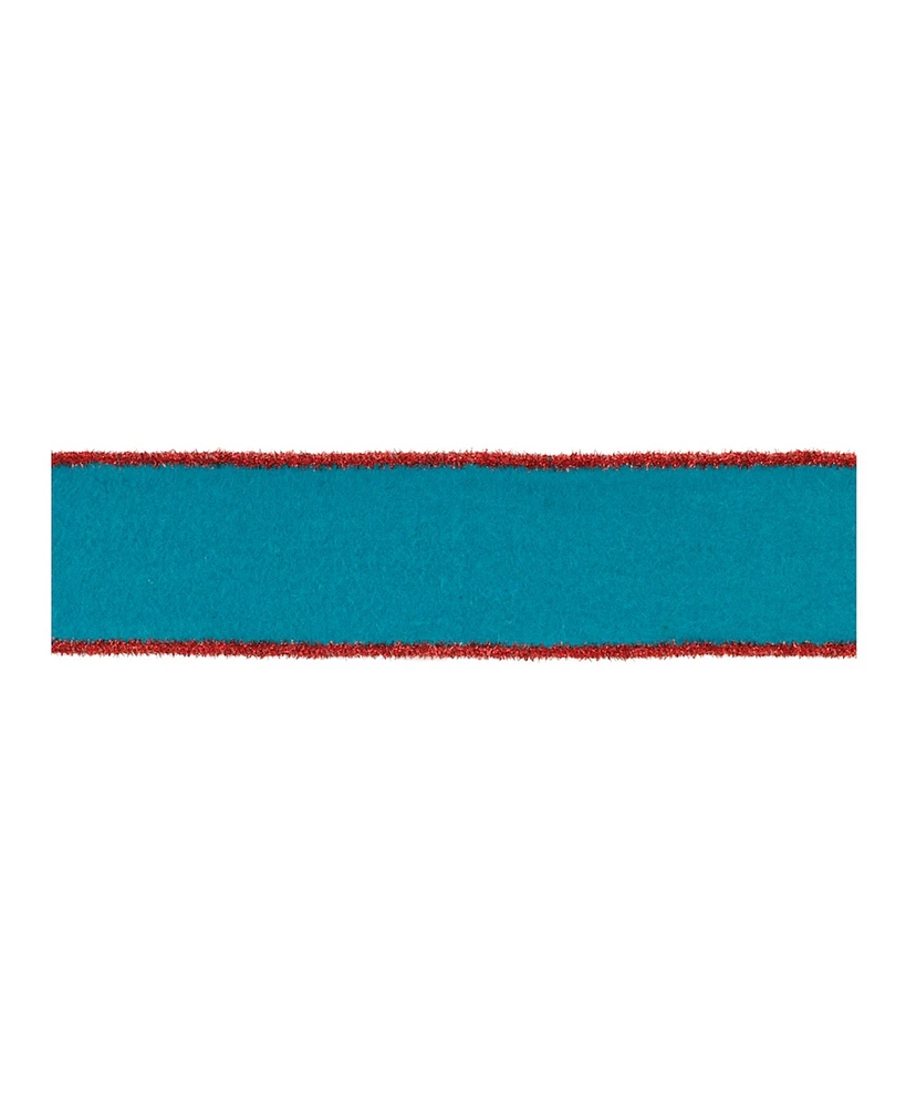 Slickblue Set of 2 Wired Wool Ribbons – Elegant and Durable for Crafting and Decorating