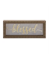 Slickblue Inspirational Wall Decor Blessed, Grateful, Thankful Sign (Set of 3)