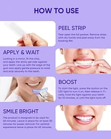 MySmile Teeth Whitening Kit with led Light, 28X Teeth Whitening Strips for Teeth Sensitive, 10 Min Fast Whitening , Helps to Remove Stains from Coffee