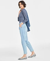 On 34th Women's Pleated Tapered-Leg Jeans, Created for Macy's