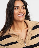 On 34th Women's Quarter-Zip Sweater, Created for Macy's