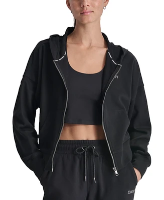 Dkny Sport Women's Studded Logo Hoodie