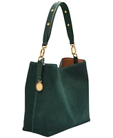 Fossil Jessie Suede Bucket Shoulder Bag