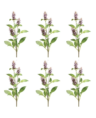 Slickblue Buddleia Stem for Elegant Floral Arrangements and Home Decor (Set of 6)