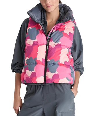 Dkny Sport Women's Printed Puffer Vest