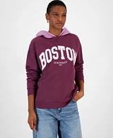 Ultra Flirt Juniors' Pullover Two-Tone Hoodie