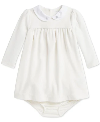 Polo Ralph Lauren Baby Embroidered Velour Dress