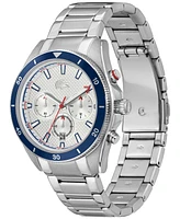 Lacoste Men's Mainsail Silver Stainless Steel Bracelet Watch 43mm