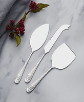 Towle 3 Piece Stainless Steel Santa Cheese Set